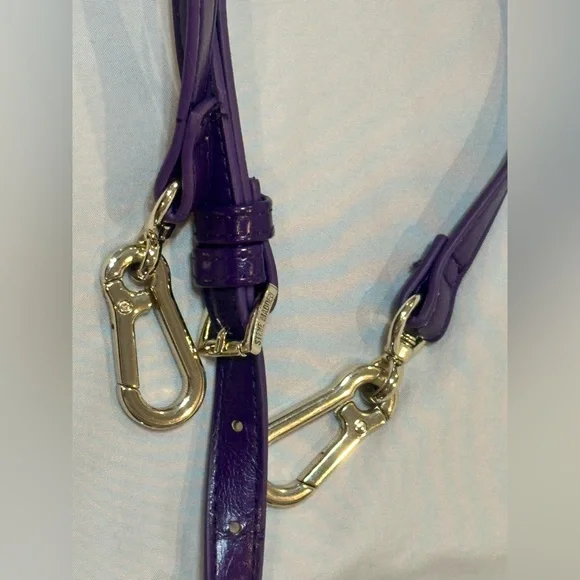 Steve Madden Deep Purple Crossbody Clutch Purse - Picture 15 of 16